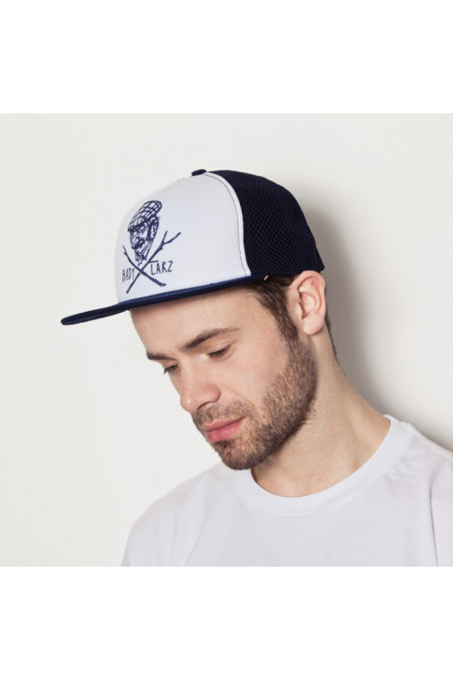 Czapka z daszkiem Badylarz - Biały/Granatowy