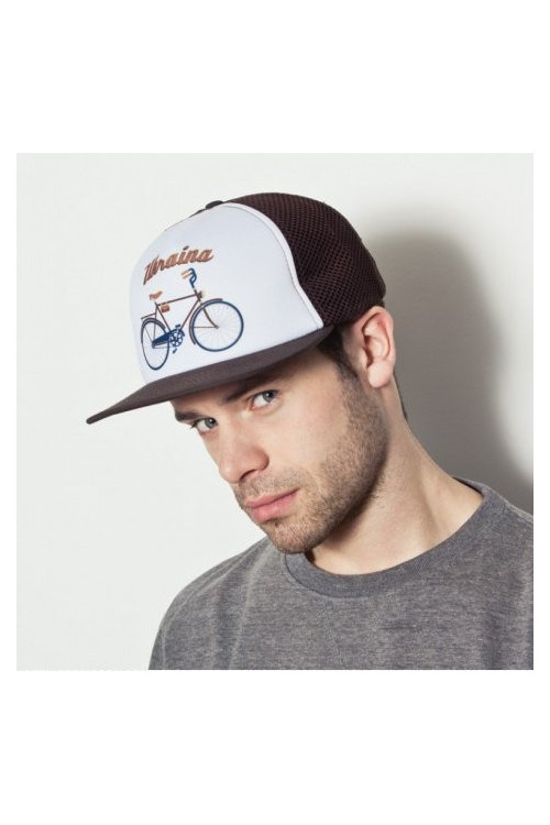 Czapka z daszkiem Ukraina - brązowy