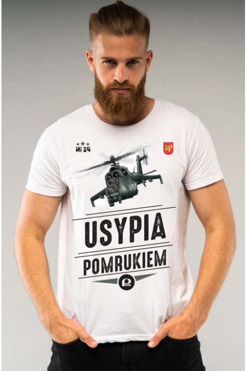 Koszulka męska Mi-24 - Usypia pomrukiem