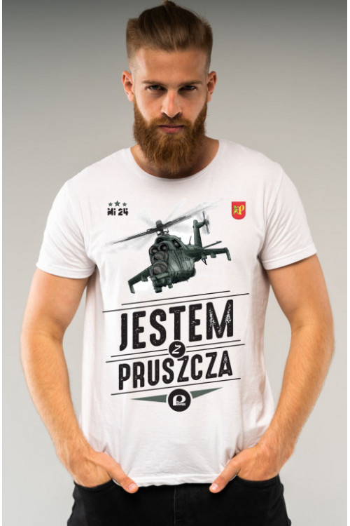 Koszulka męska Mi-24 - Jestem z Pruszcza