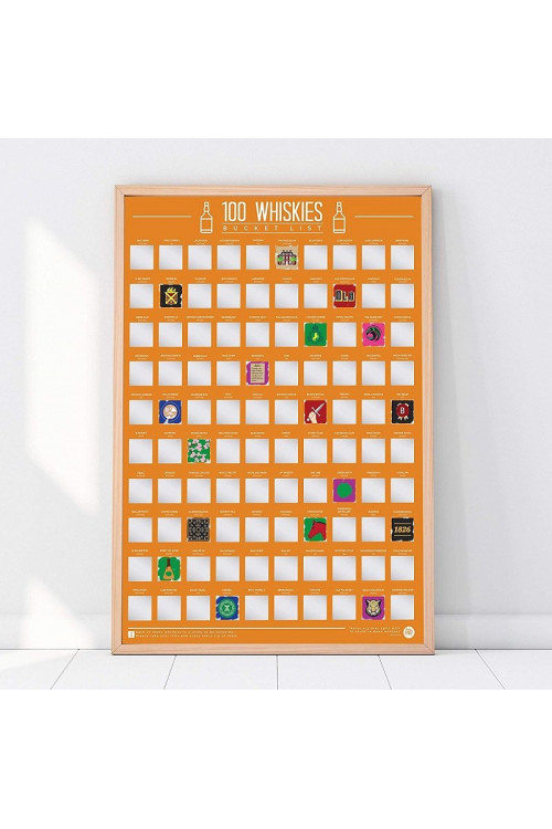 Plakat Zdrapka - 100 whisky do wypicia