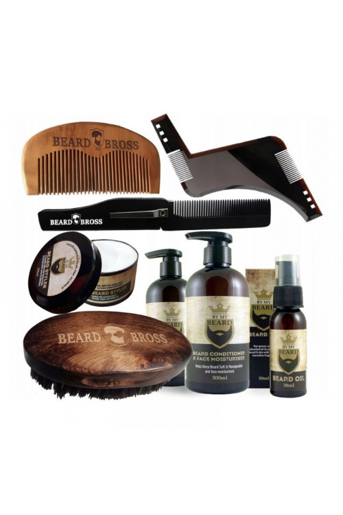 Męski zestaw brody i włosów