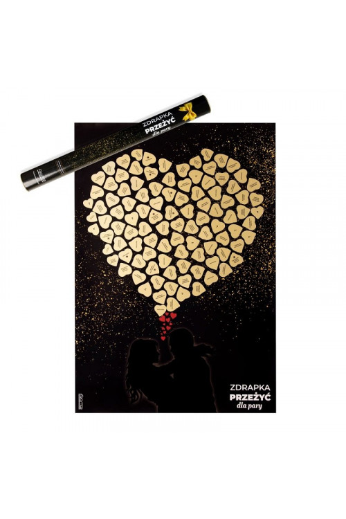 Plakat Zdrapka 100 przeżyć dla pary