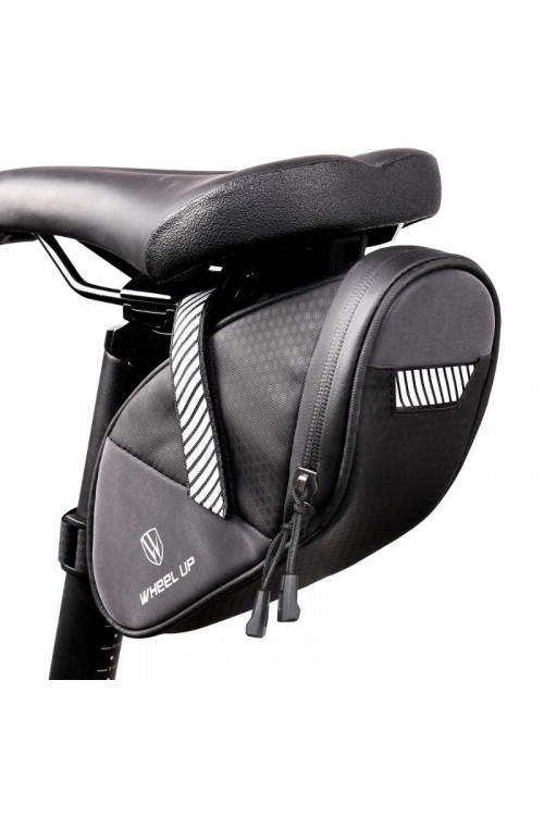 Sakwa rowerowa pod siodełko Wheel-Up Białe Odblask