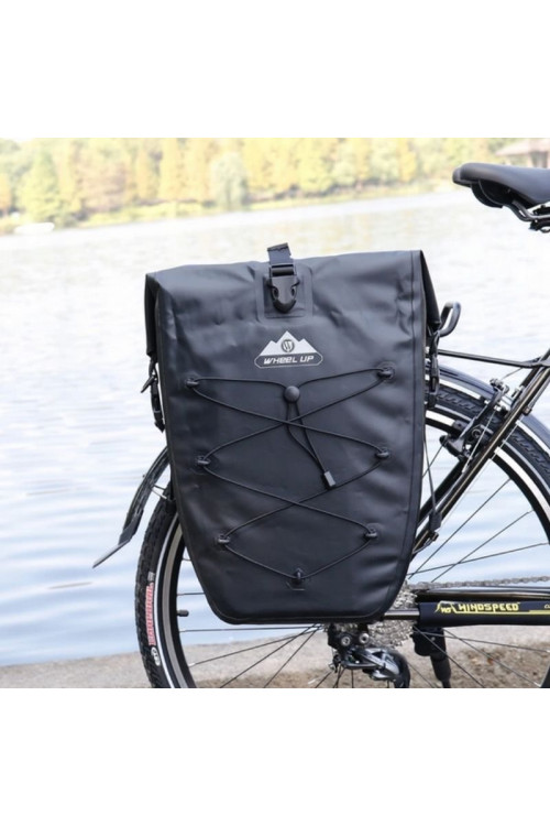 Torba Rowerowa na Bagażnik Boczna 25l -Wheel-UP Czarna