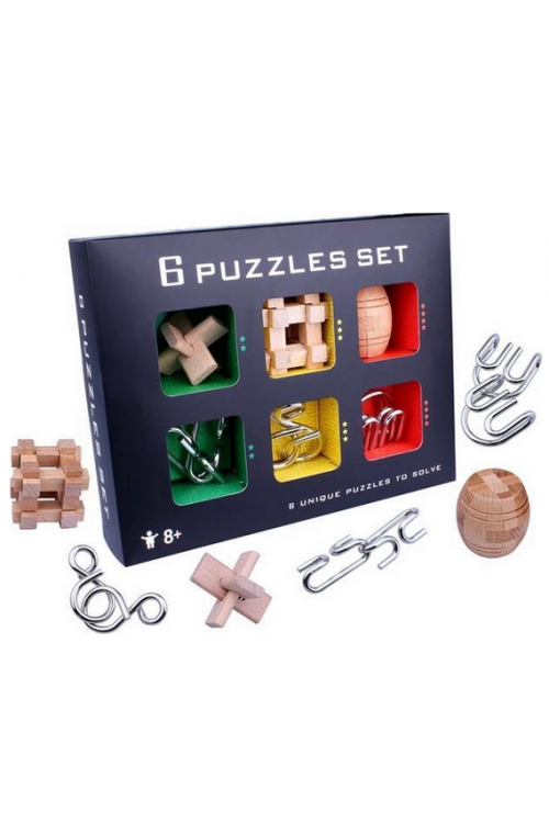 Zestaw łamigłówek logicznych 6 szt.