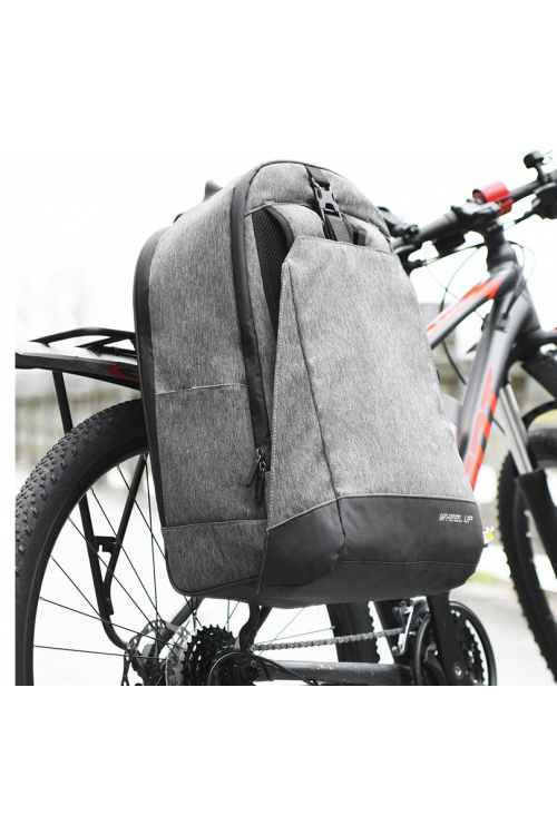 Torba rowerowa na Bagażnik Boczna Plecak Wheel-UP szara