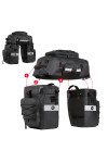 Torba Rowerowa na Bagażnik 3w1- 75l - Rhinowalk - Czarna