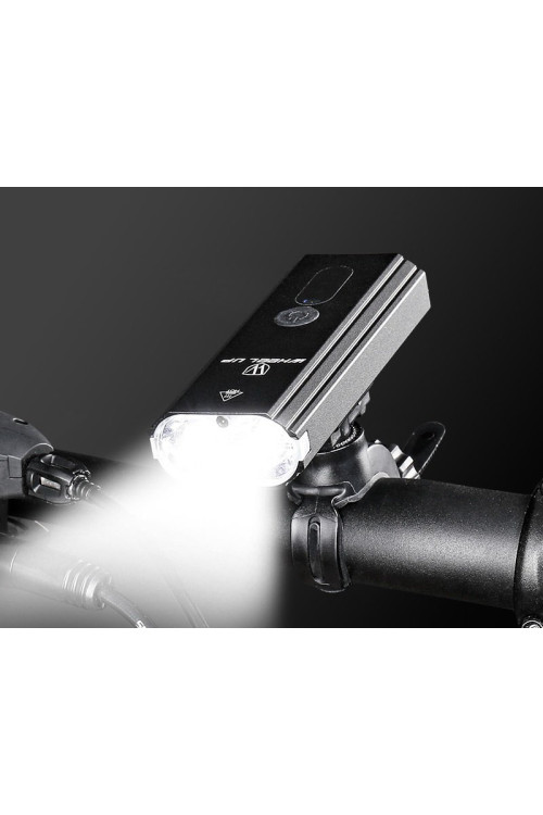 Zestaw Lampek Rowerowych Przód i Tył- Czujnik Zmierzchu - Wheel-UP