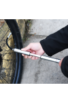 Pompka rowerowa ręczna Mini Wheel up Srebrna