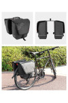 Sakwa rowerowa na Bagażnik Boczna - Wheel-UP - Podwójna Czarna