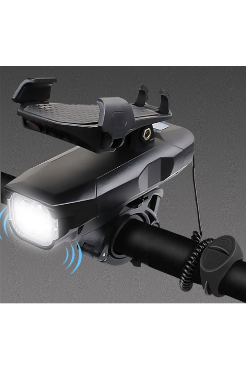 Lampka Rowerowa Przednia - 500lm - Wheel-UP -Dzwonek elektr.