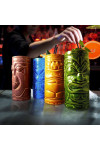 Polinezyjskie kubki Tiki - 4 sztuki
