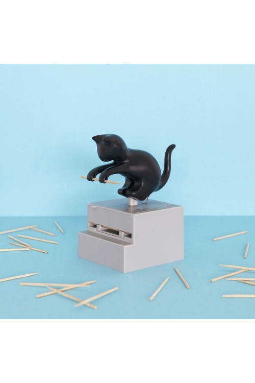 Podajnik wykałaczek Czarny Kot