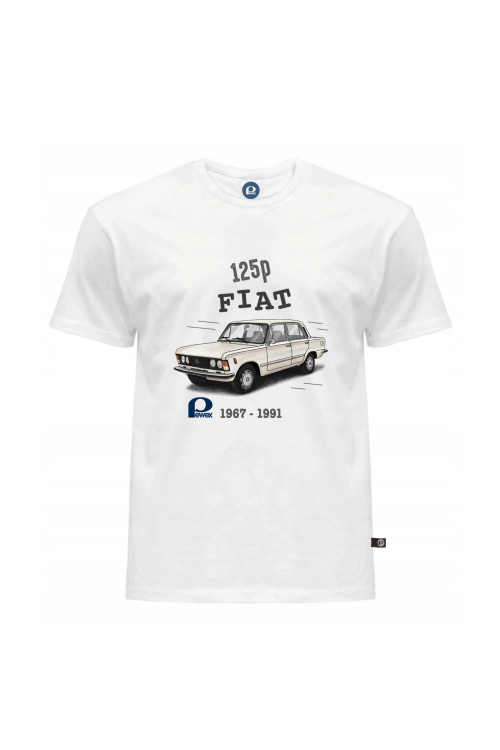 Koszulka Fiat 125P - Biała