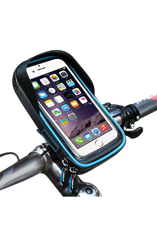 Sakwa Rowerowa Pojedyncza - pokrowiec na telefon - Wheel-Up - niebieska