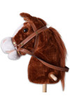 Konik na Kiju - Hobby Horse - Kasztan - Składany