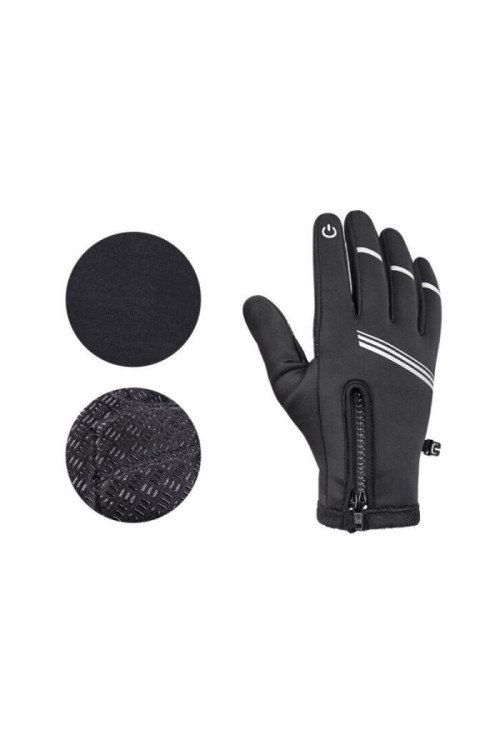 Rękawice Rowerowe Pełne Ocieplane - ekran dotykowy - XL
