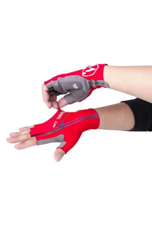 Rękawice Kolarskie bez Palców Gel-Wheel UP - Czerwone XXL