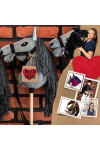 Konik na kiju A5 - Hobby Horse - Szary