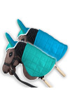 Derka i nauszniki dla Hobby Horse - mięta/niebieski