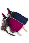 Derka i nauszniki dla Hobby Horse - fuksja/granat