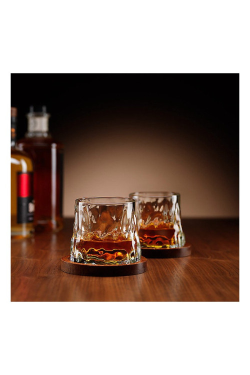 Obrotowe Szklanki Whisky Prezentowy Zestaw 2 Szt.