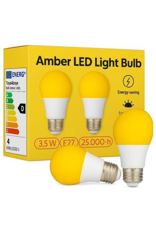 Zestaw 2szt. Żarówka Amber Red E27 3,5W