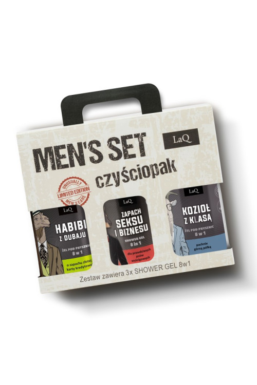 Czyściopak męski-3xŻel-Habibi, Seksu, Kozioł-Black